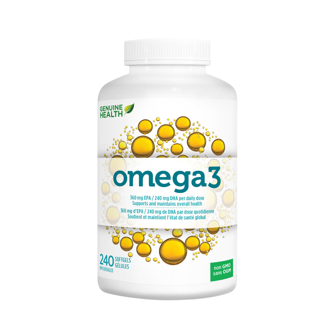 Genuine Health omega3 (240 SoftGels) - Lifestyle Markets