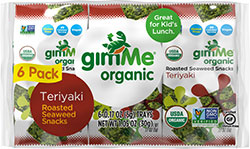 Gimme Organic Roasted Seaweed Snacks - Teriaki (6 Packets) - Lifestyle Markets