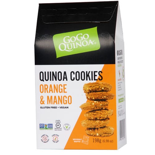 Gogo Quinoa Quinoa Cookies Orange Essence (180g) - Lifestyle Markets