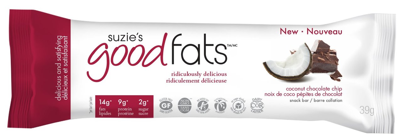 Love Good Fats Snack Bar - Coconut Chocolate Chip (39g) - Lifestyle Markets