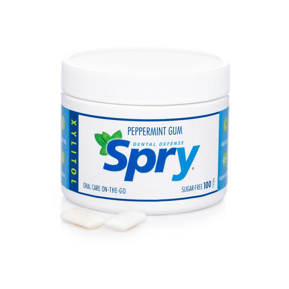 Spry Peppermint Gum Jar (100 Units) - Lifestyle Markets