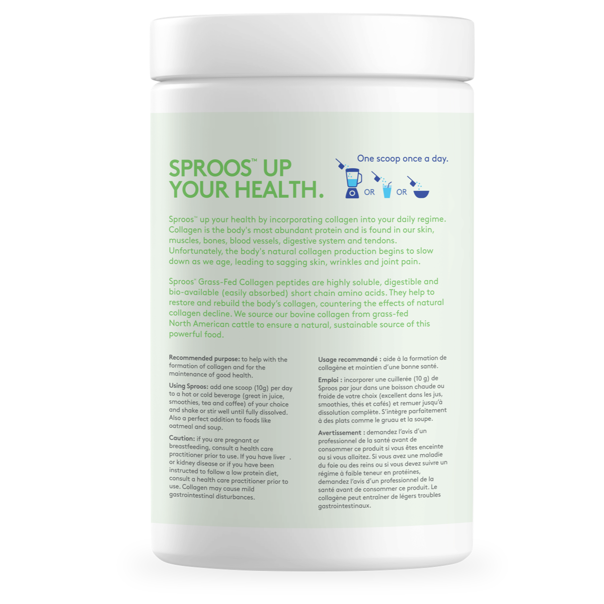 Sproos Grass-Fed Collagen - Unflavoured (300g) - Lifestyle Markets