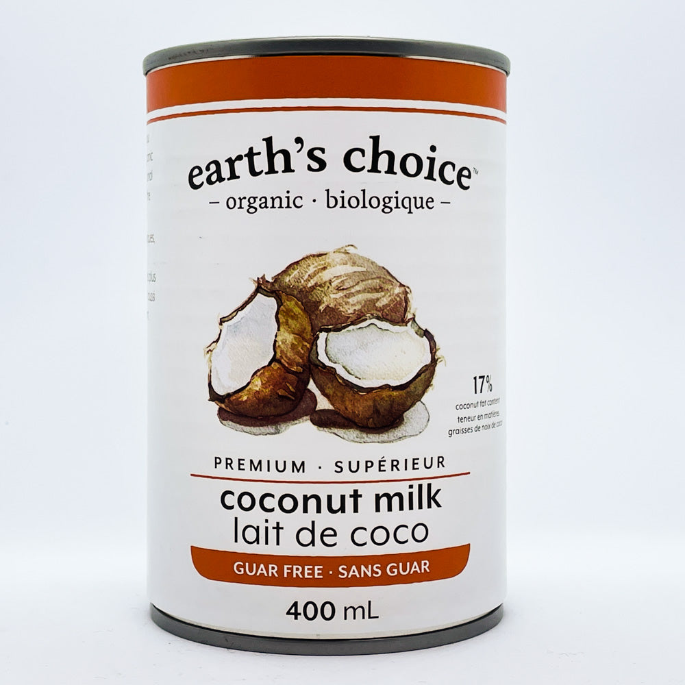 Earth's Choice Organic Coconut Milk - guar gum free (400ml) - Lifestyle Markets