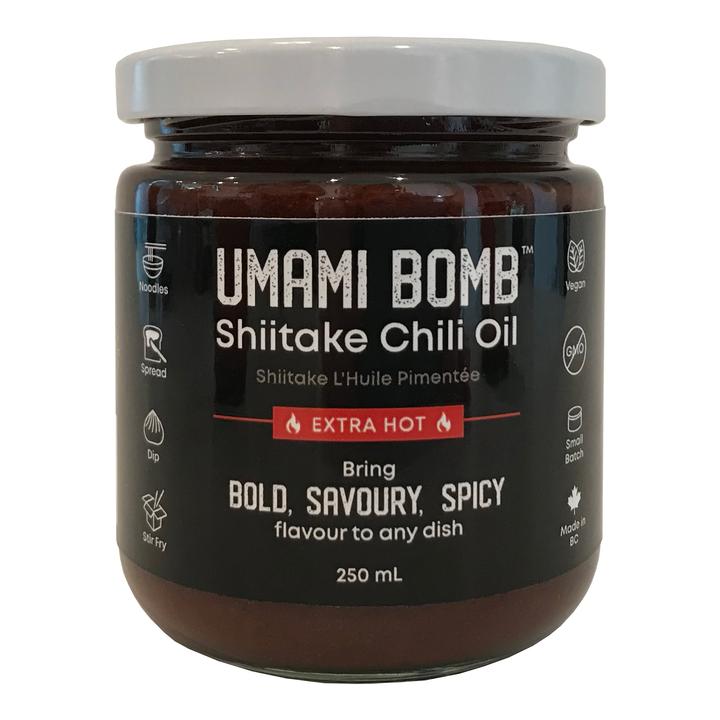 Vumami Foods Umami Bomb Shiitake Chili Oil - Extra Hot (250ml) - Lifestyle Markets