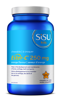 Sisu Kids Ester-C Orange 250mg (120 Chewable Star Tabs) - Lifestyle Markets