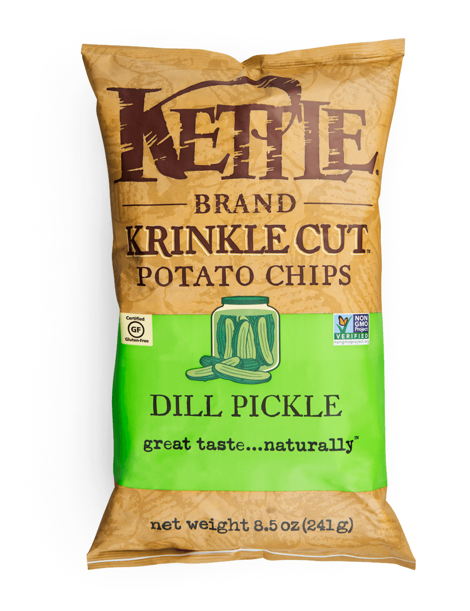 Kettle Krinkle Dill Pickle Potato Chips (220g) - Lifestyle Markets