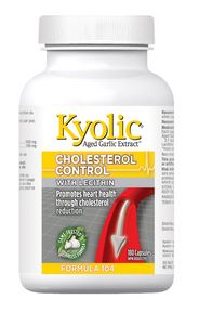 Kyolic Cholesterol Control With Lecithin Formula 104 (180 Capsules) - Lifestyle Markets