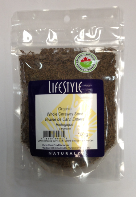 Lifestyle Markets Organic Whole Caraway Seed (100g) - Lifestyle Markets