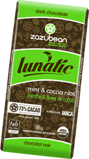 Zazubean Lunatic - Mint & Cocoa Nibs (85g) - Lifestyle Markets