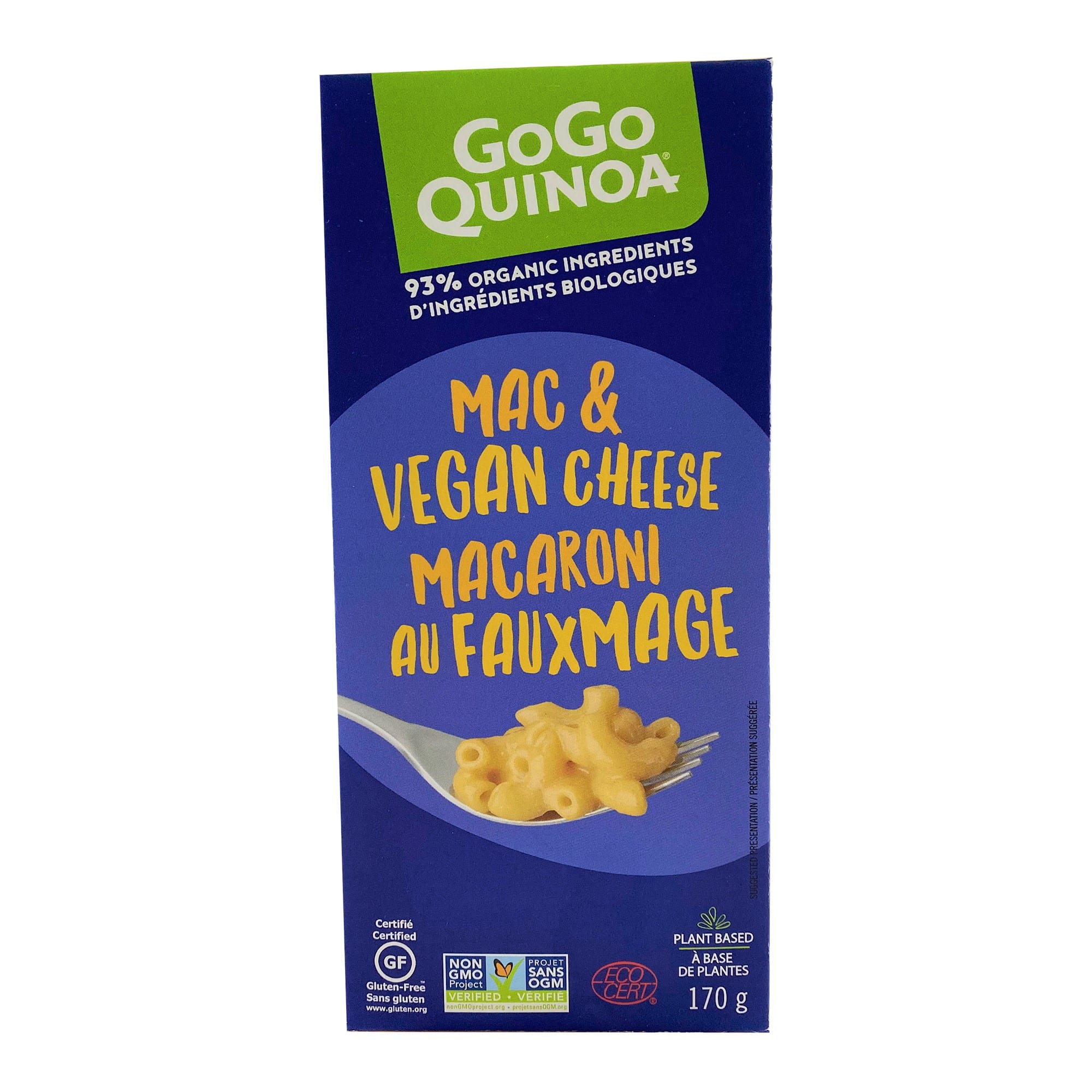GoGo Quinoa Mac & Vegan Cheese (170g) - Lifestyle Markets
