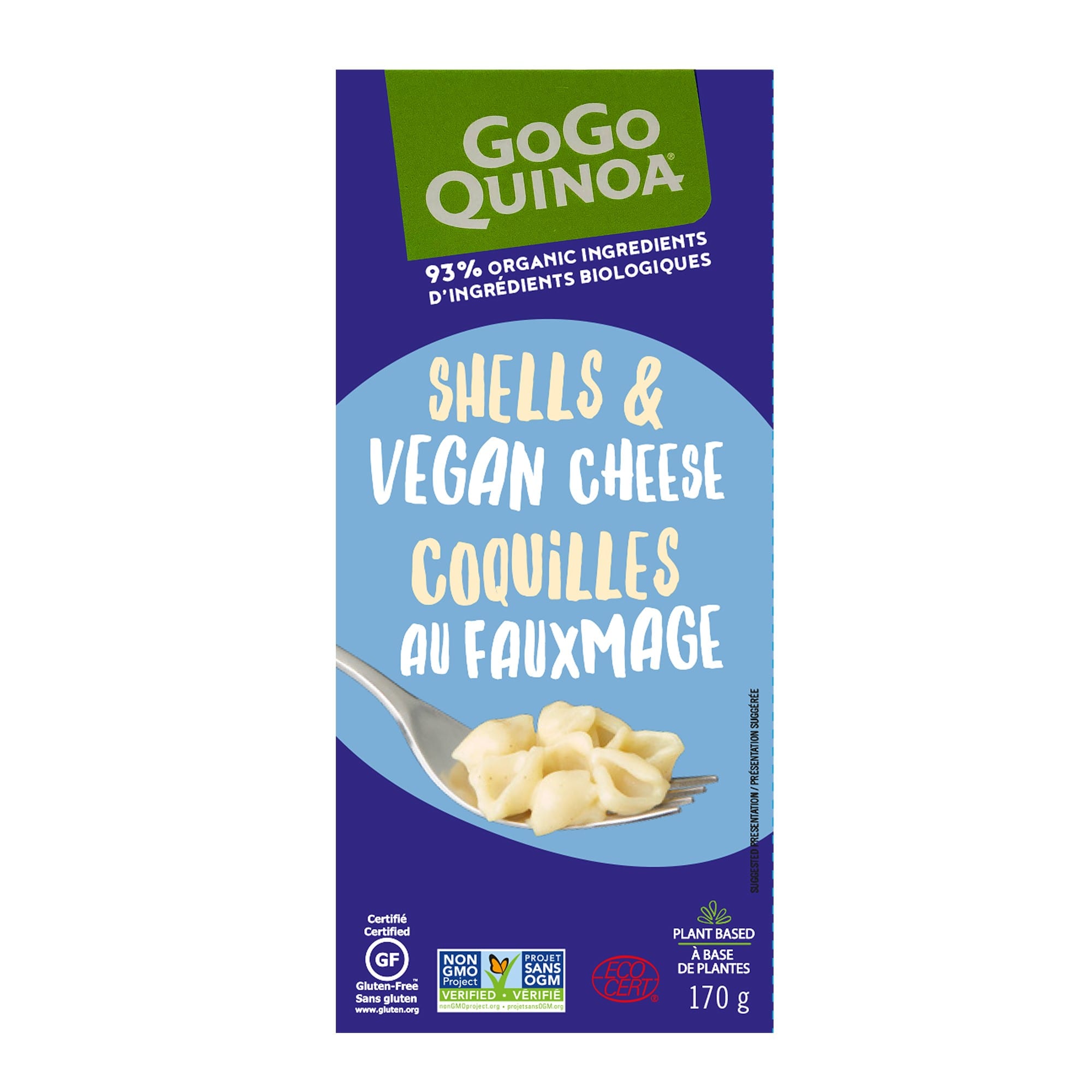 GoGo Quinoa Shells & Vegan Cheese (170g) - Lifestyle Markets