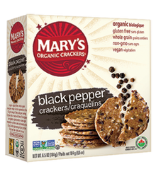 Mary's Organic Crackers Crackers - Black Pepper (184g) - Lifestyle Markets