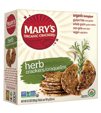 Mary's Organic Crackers Herb Crackers (184g) - Lifestyle Markets