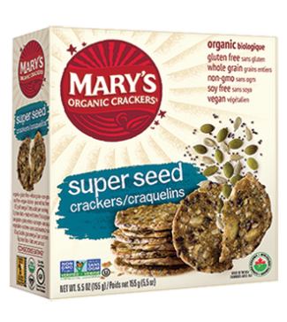 Mary's Organic Crackers Super Seed Crackers (155g) - Lifestyle Markets