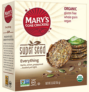 Mary's Organic Crackers Super Seed Crackers - Everything (155g) - Lifestyle Markets
