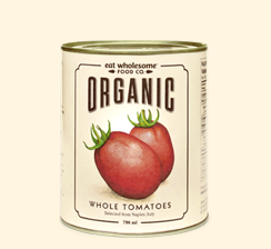 Eat Wholesome Organic Whole Tomatoes (796ml) - Lifestyle Markets