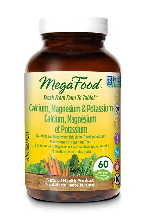 Megafood Calcium, Magnesium & Potassium (60 Tablets) - Lifestyle Markets