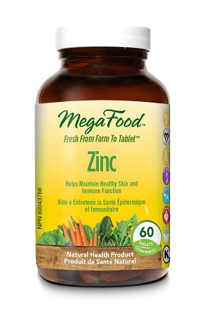 MegaFood Zinc (60 Tablets) - Lifestyle Markets