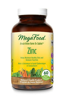 MegaFood Zinc (60 Tablets) - Lifestyle Markets
