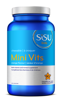 Sisu Kids Mini-Vits - Orange (90 Chewable Star Tabs) - Lifestyle Markets