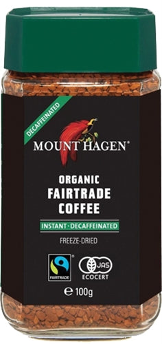 Mount Hagen Organic Cafe Instant Decaffeinated Coffee (100g) - Lifestyle Markets