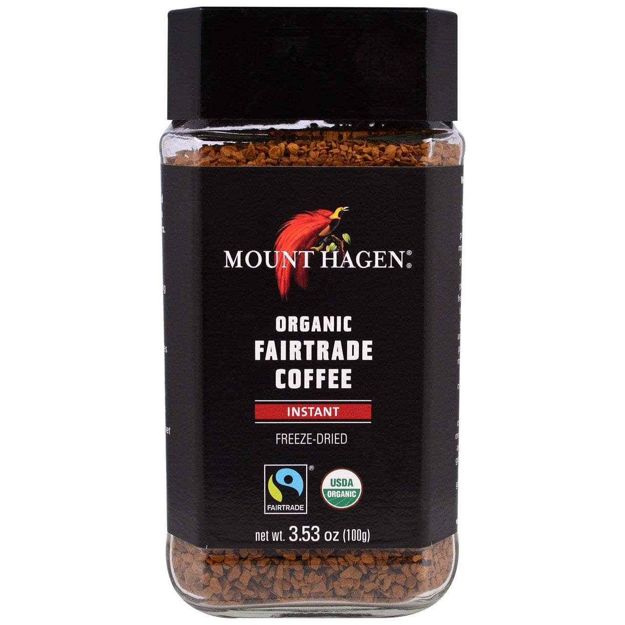 mount hagen instant coffee caffeine content