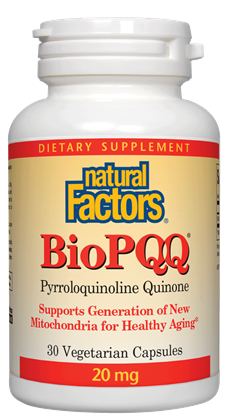 Natural Factors BioPQQ (20mg) (30 Vegetarian Capsules) - Lifestyle Markets