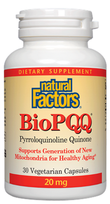 Natural Factors BioPQQ (20mg) (30 Vegetarian Capsules) - Lifestyle Markets