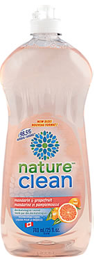 Nature Clean Dishwashing Liquid Mandarin (740ml) - Lifestyle Markets