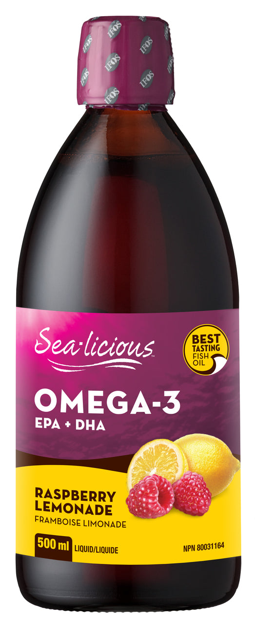 Sea-licious Omega-3 EPA + DHA - Raspberry Lemonade (500ml) - Lifestyle Markets