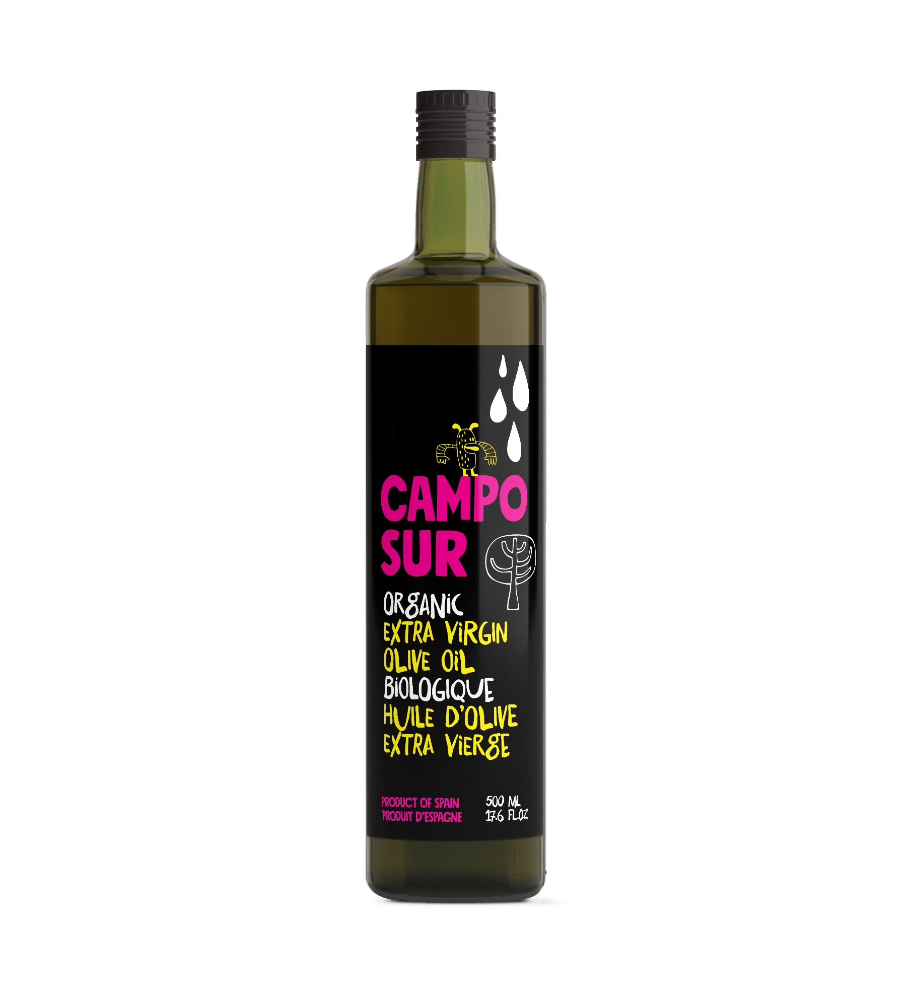 Campo Sur Organic Extra Virgin Olive Oil (500mL) - Lifestyle Markets