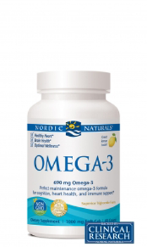 Nordic Naturals Omega-3 - Lemon (1000mg) (60 SoftGels) - Lifestyle Markets