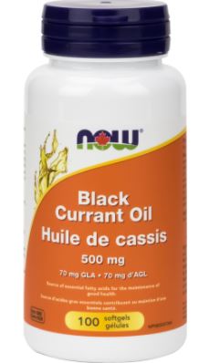 NOW Black Currant Oil (500mg) (100 Soft Gels) - Lifestyle Markets