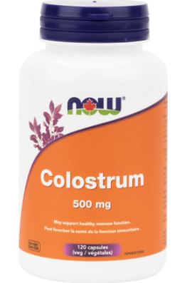 Now Colostrum (500mg) (120 Capsules) - Lifestyle Markets