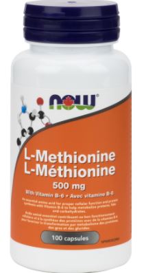 Now L-Methionine (500mg) (100 Capsules) - Lifestyle Markets