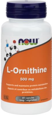 Now L-Ornithine (500mg) (60 Vegetable Capsules) - Lifestyle Markets