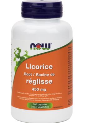 Now Licorice Root (450mg) (100 Vegetable Capsules) - Lifestyle Markets