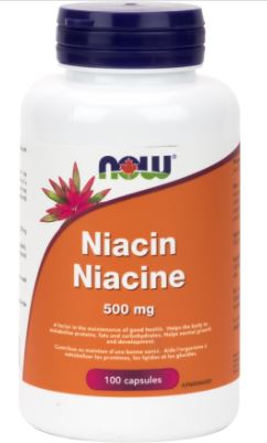 Now Niacin (500mg) (100 Capsules) - Lifestyle Markets
