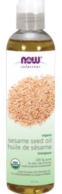 Now Organic Sesame Seed Oil (237ml) - Lifestyle Markets
