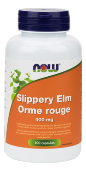 Now Slippery Elm (400mg) (100 Capsules) - Lifestyle Markets