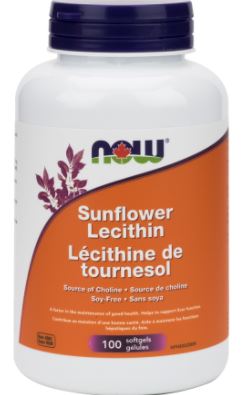 Now Sunflower Lecithin (100 SoftGels) - Lifestyle Markets