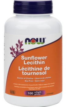 Now Sunflower Lecithin (100 SoftGels) - Lifestyle Markets