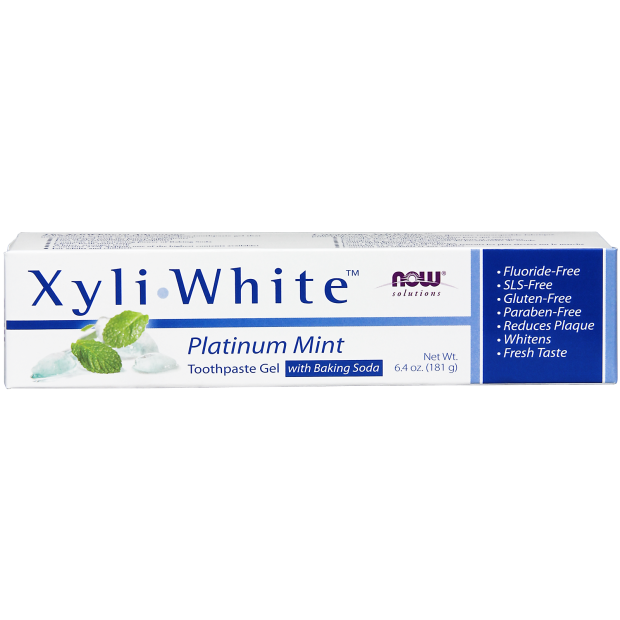 Now XyliWhite Toothpaste Platinum Mint Gel with Baking Soda (181g) - Lifestyle Markets