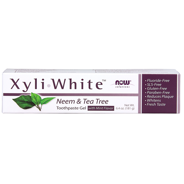 Now XyliWhite Neem & Tea Tree Toothpaste Gel with Mint Flavour (181g) - Lifestyle Markets