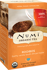 Numi Organic Rooibos Earthy Vanilla Tea (18 Tea bags) - Lifestyle Markets
