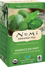 Numi Organic Moroccan Mint Tea (18 Tea bags) - Lifestyle Markets