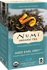 Numi Organic Aged Earl Grey Tea (18 Tea bags) - Lifestyle Markets