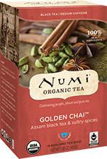 Numi Organic Golden Chai Tea (18 Tea bags) - Lifestyle Markets