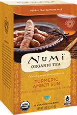 Numi Organic Turmeric Amber Sun Tea (18 Tea bags) - Lifestyle Markets