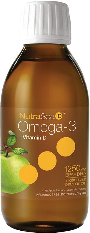 Nature's Way NutraSea +D Omega - 3 - Crisp Apple Flavour (200ml) - Lifestyle Markets